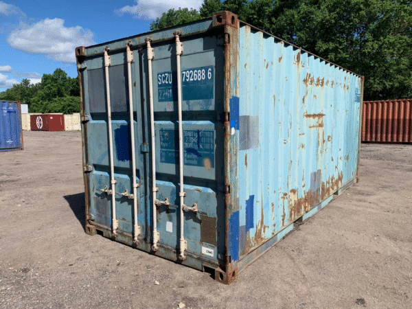 20ft New Shipping & Storage Container – Wind & Watertight, Blue